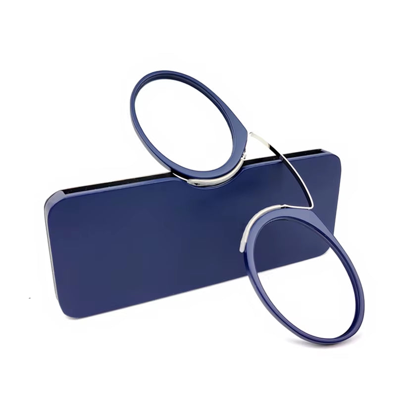 Pince-Nez Full Frame Reading Glasses TR90 Portable Nose Men Women Presbyopic Glasses +1.0 +1.5 +2.0 +2.5 +3.0 +3.5
