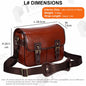Photo Luxury Camera Stylish Fashion Retro PU Leather Case Handbag Waterproof Shoulder Messenger DSLR Bag for Canon Nikon Sony L
