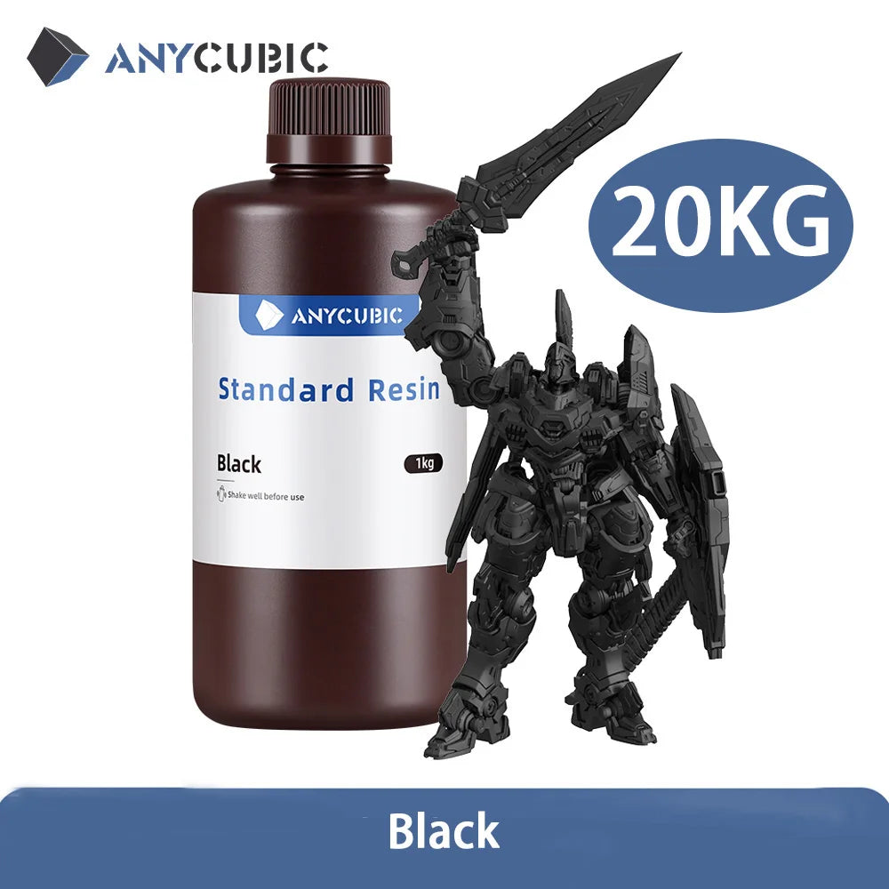 1Kg/10Kg Liquid Photopolymer Standard Resin 405Nm UV Resin for 3D Printer LCD Printing Resin Material for Photon Mono
