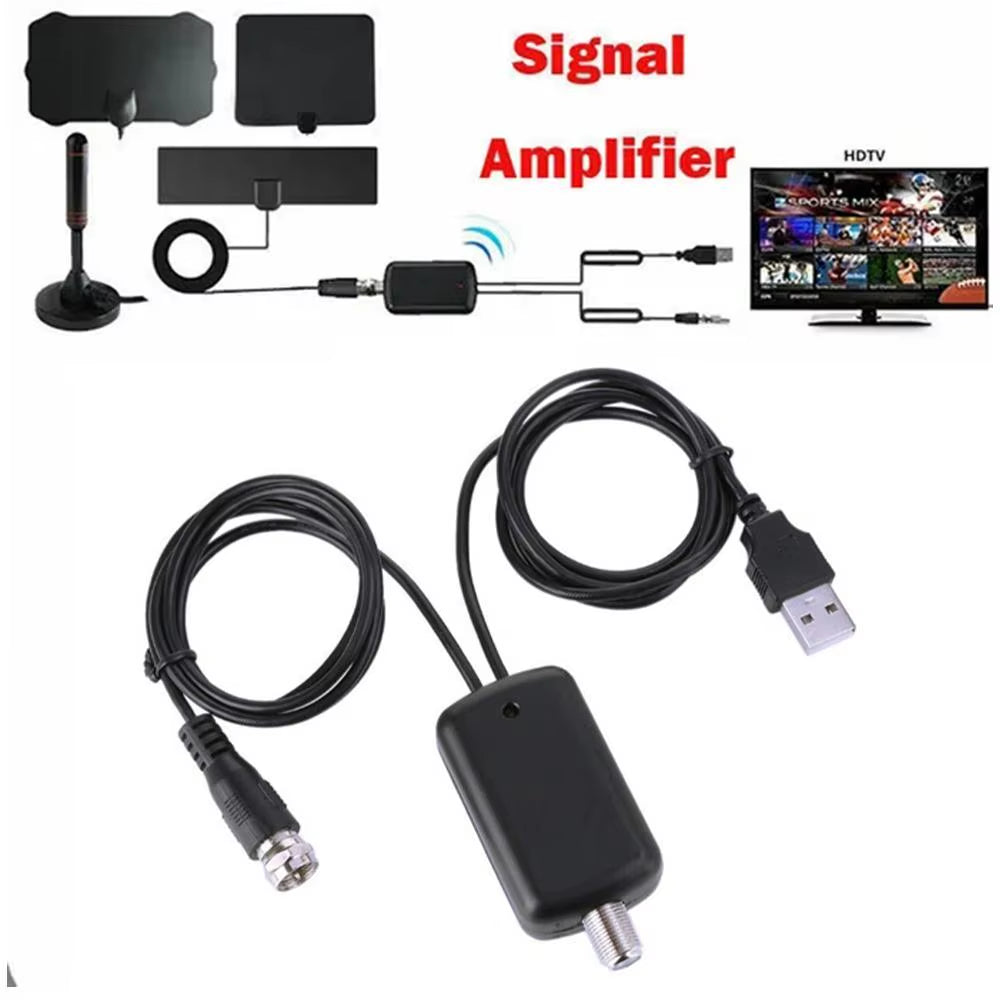 1 Pcs Digital TV Antenna Amplifier Signal Enhancer 4K UHD High-Definition TV Antenna Signal Receiver TV Antenna Signal Enhancer
