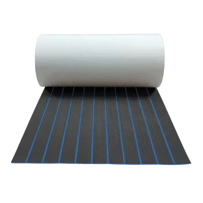580X2400X5Mm EVA Foam Faux Teak Boat Decking Mat Brown Deck Sheet Yacht Flooring anti Skid Mat Self Adhesive Vehicle Pad