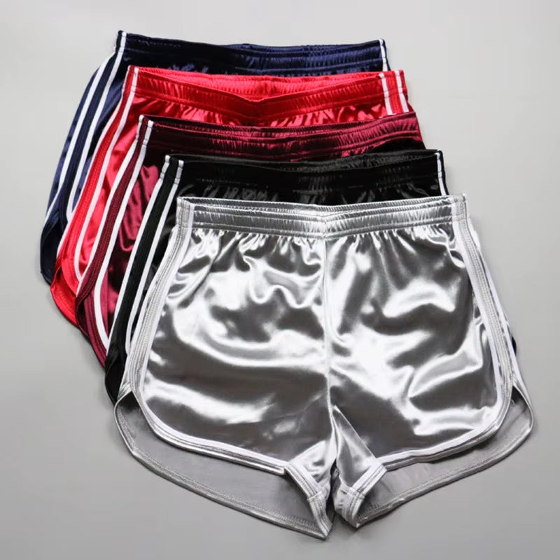 New 2021 Women Shorts Summer Silk Slim Beach Casual White Egde Shorts Hot