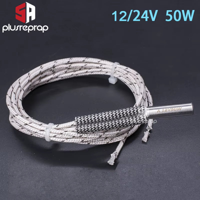 6X16 6X20 6X30Mm Ceramic Cartridge Heater 12V 24V 40W 50W 60W 70W for CNC 3D Printer Print Head Hotend J-Head