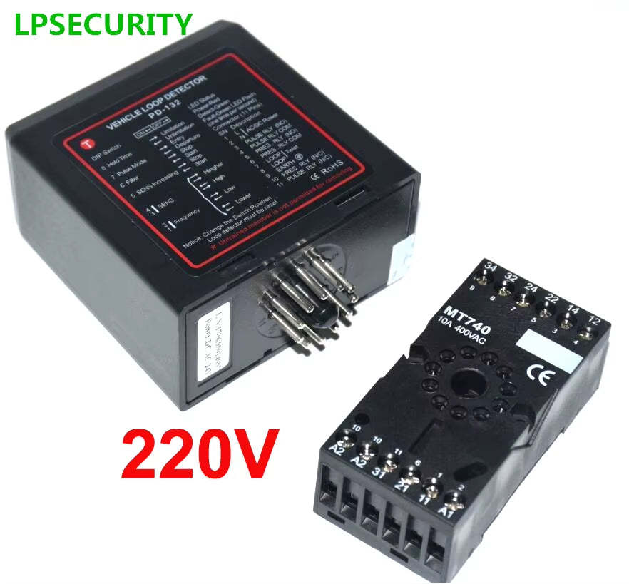 PD-132 Automatic Gate Opener Barrier Gate Traffic Inductive Single Channel Loop Vehicle Detector Compatible with Northtech