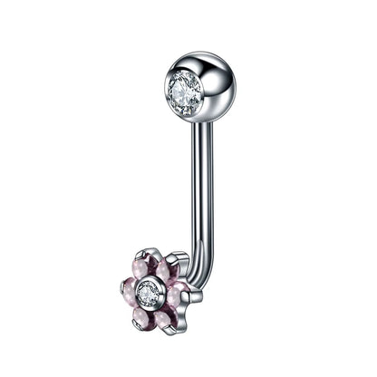 1PC G23 Titanium Opal Crystal Christina Vertical Hood Piercings Lip Rings Sexy Women Piercings Body Jewelry 14G