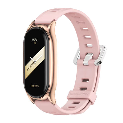 Strap for Mi Band 10 9 8 7 6 5 4 3 Bracelet Silicone Wristband for Xiaomi Mi Band 8 Metal Strap for Mi Band 7 Watchband Leather