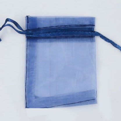 50Pcs/Lot 24 Colors Jewelry Bag Organza Gift Bags for Jewelry Packaging Bags Wedding Gift Storage Drawstring Pouches Wholesale