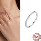 Hot Sale 100% 925 Sterling Silver Styles Stackable Ring Party Finger Wedding Rings for Women Original Fashion Jewelry Gift