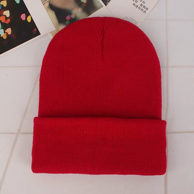 Solid Color Winter Hats for Woman New Beanies Knitted Cute Hat Girls Autumn Female Beanie Caps Warmer Bonnet Ladies Casual Cap