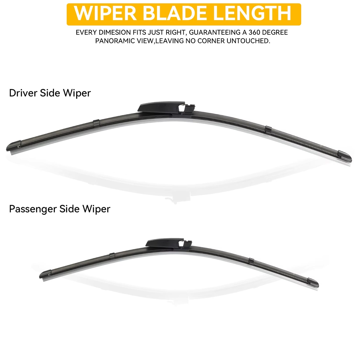 Erick'S Wiper LHD Front Wiper Blades for Audi A4 B7 S4 RS4 2004 - 2008 Windshield Windscreen Window Car Rain Brushes 22"+22"