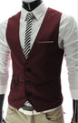2025 New Arrival Dress Vests for Men Slim Fit Mens Suit Vest Male Waistcoat Gilet Homme Casual Sleeveless Formal Business Jacket
