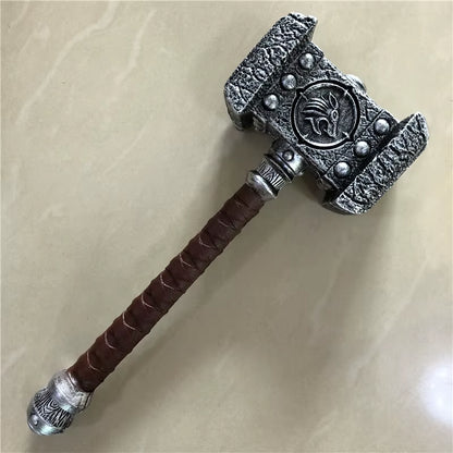 44Cm Thor'S Hammer Cosplay 1:1 Thunder Hammer Weapons Model Kids Gift Avengers Superhero Role Playing Captain America Iron Man