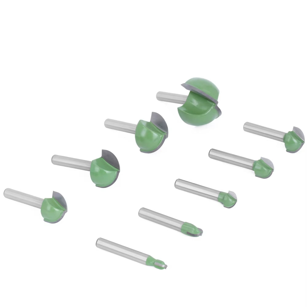 1Pc 6Mm Shank Ball Nose End Mill round Nose Cove CNC Milling Bit Radius Core Box Solid Carbide Router Bit Tools MC06001