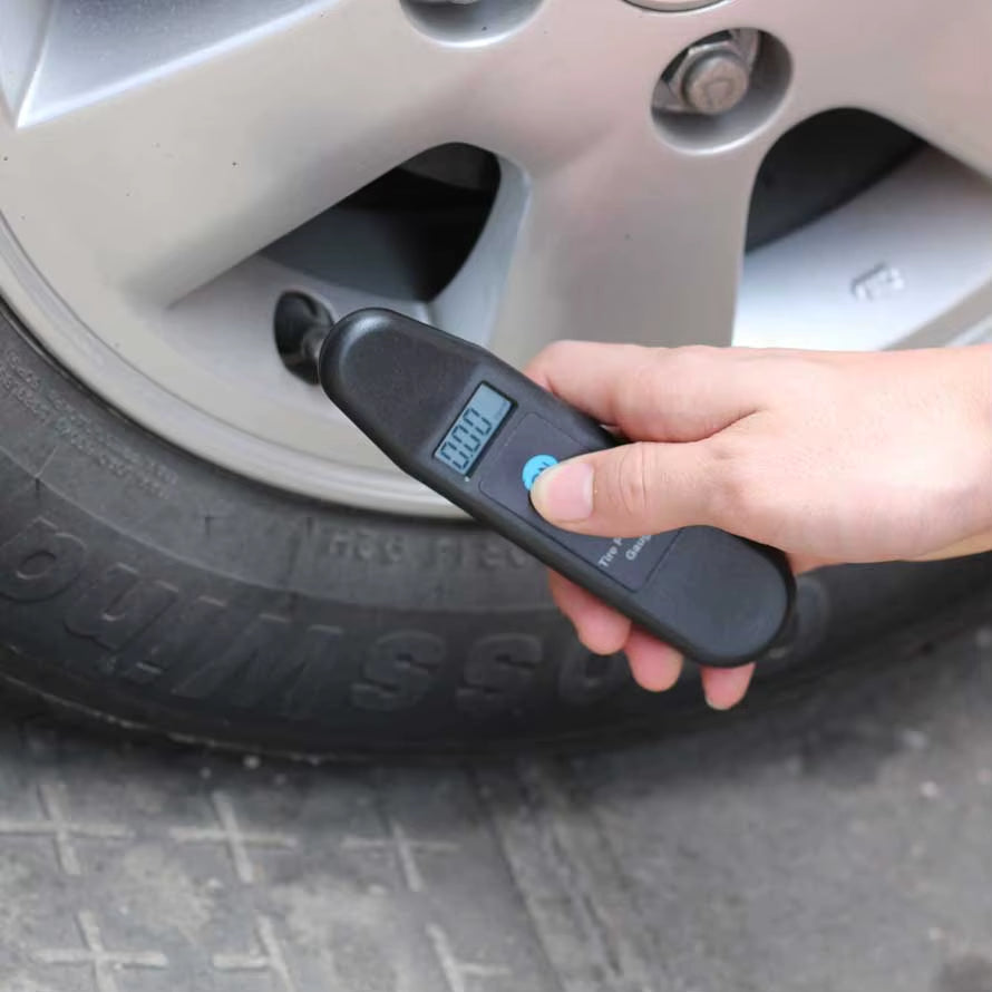 Auto LCD Display Accuracy Wheel Tire Air Pressure Gauge Tyre Tester Vehicle Motorcycle Car 5-150 PSI/KPA/BAR/KG/CM2 Detector