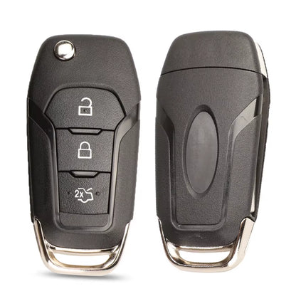 2/3/4 Button Flip Folding Car Key Shell Case for Ford Focus Fusion Mk2 Mk7 Explorer Ranger Uncut Blank HU101 Blade