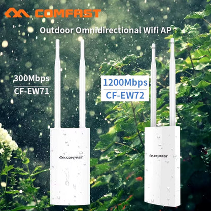 300Mbps-1200Mbps Wireless Wifi Repeater Outdoor 2.4&5.8Ghz High Power Waterproof Street Extender Wifi Router Antenna AP