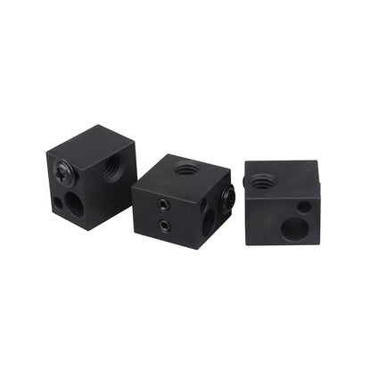 Aluminium Heat Block for J-Head Extruder Hotend 3D Printers High Temp Silicone Socks Parts BP6 Heating Block Accessories