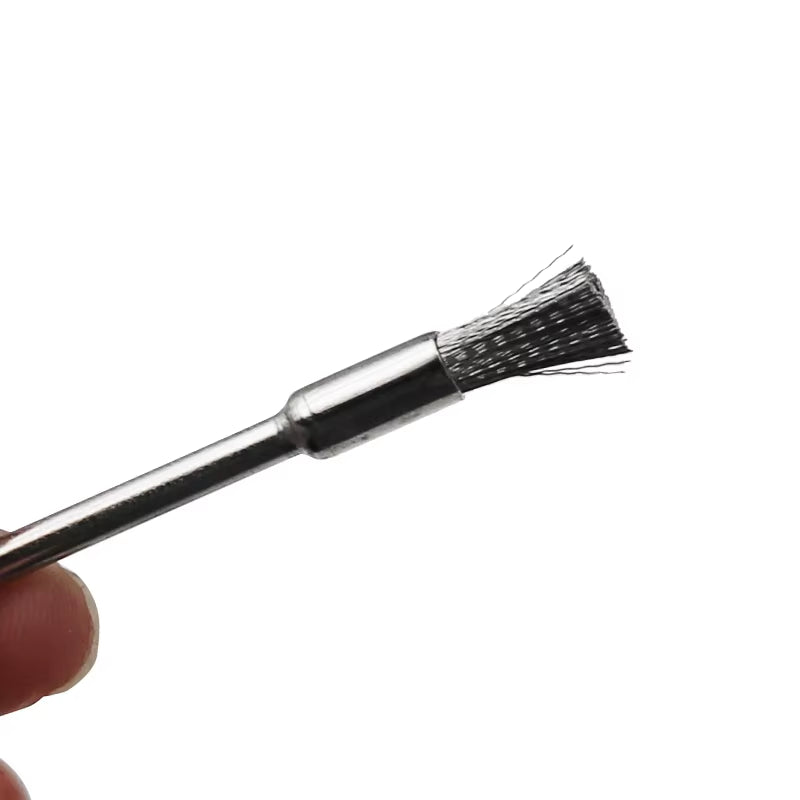 45Pcs Mini Rotary Stainless Steel Wire Wheel Wire Brush Small Wire Brushes Set Accessories for Dremel Mini Drill Rotary Tools