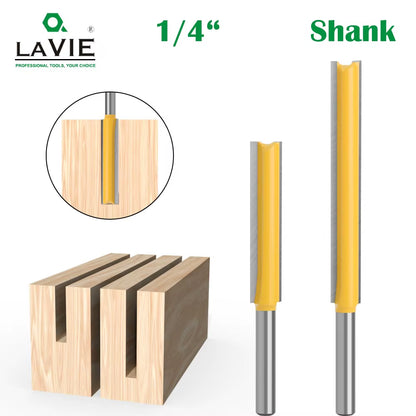 Router Bit 1/4 Shank Extension Long Straight Trimming Knife CNC Bit Milling Cutters for Wood Edge Cutting MC01002
