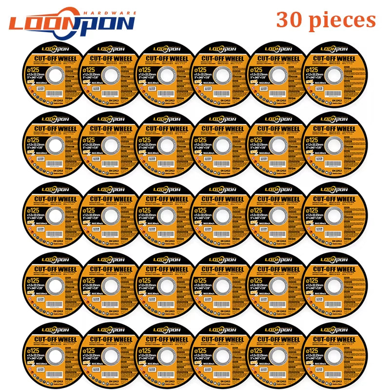 125Mm Cutting Disc Metal Cut off Wheel Angle Grinder Disc Slice Fiber Reinforced Grinding Blade Cutter for Metal Iron 5-50Pcs