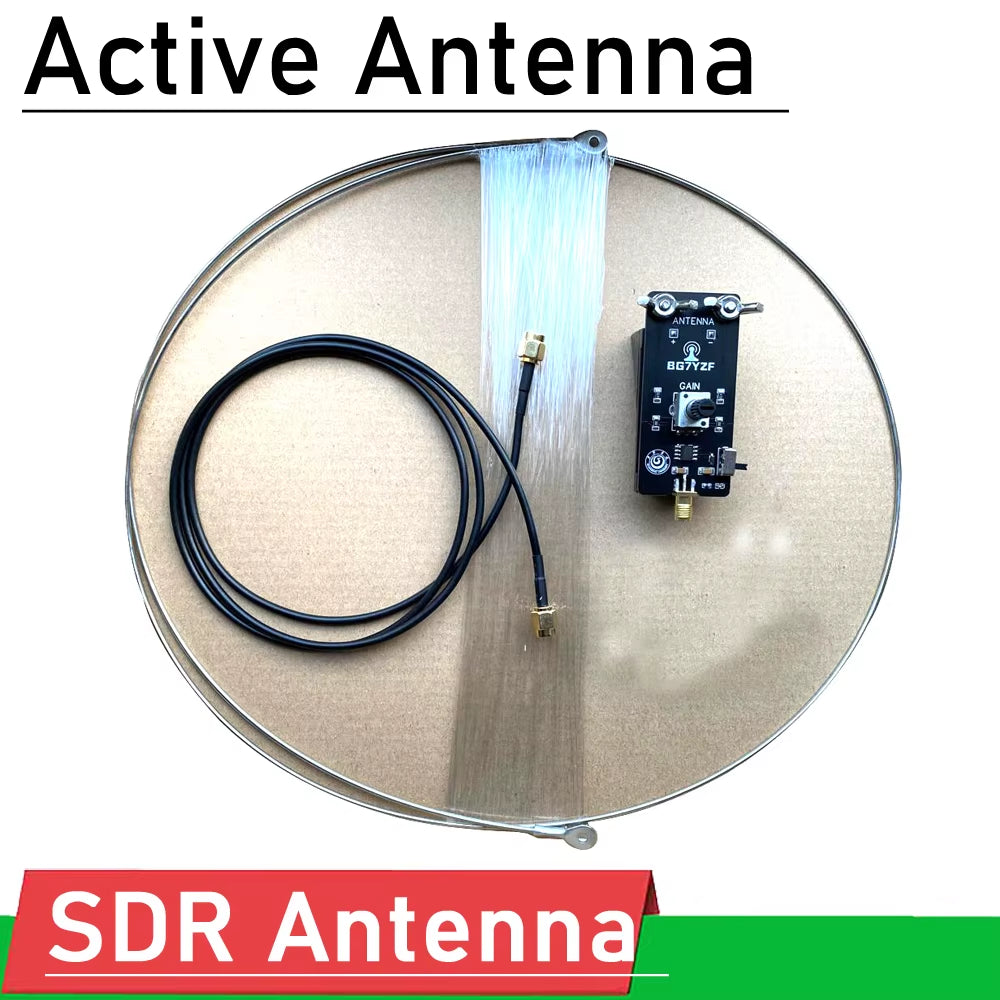 Ring Active Receive Antenna SDR Loop Antenna NE592 Medium Wave Short Wave FM Aviation Antenna for SDR Shortware Radio