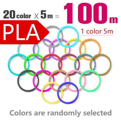 Filament 1.75Mm for 3D Pen 20/ 30 Colors Brilliant Color Filament ABS / PLA/ PCL No Smell Safety Plastic 3D Print Pen Filament