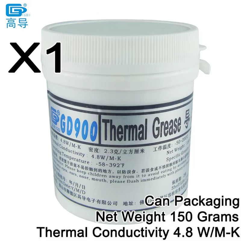Net Weight 0.5/30/100/150 Grams 900 Thermal Conductive Grease Paste Plaster Heat Sink Compound for CPU GPU MB CN ST HT