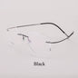 Titanium Rimless Fashion Designer Eyeglasses Optical Glasses Frame Men and Women Eyewear Lightweight Flexible Spectacle