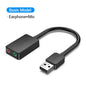 USB Sound Card USB Audio Interface External 3.5Mm Microphone Audio Adapter Sound Card for Laptop PS4 Headset Sound Card