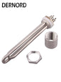 DN25 Immersion Tubular Electric Heater 12V 24V 36V 48V 300W 600W 900W 1200W 1500W 304SS Solar DC 1 Inch Water Heating Element