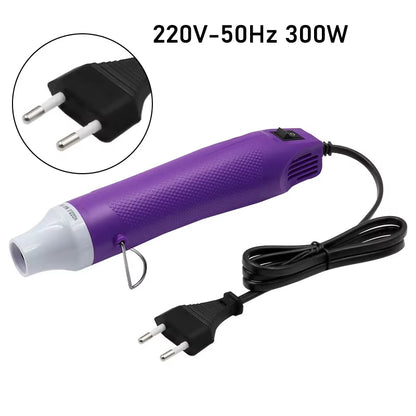 DIY Tool Heat Gun 1Pc 220V Using Heat Gun Electric Power Tool Hot Air 300W Temperature Gun with Supporting Seat Shrink