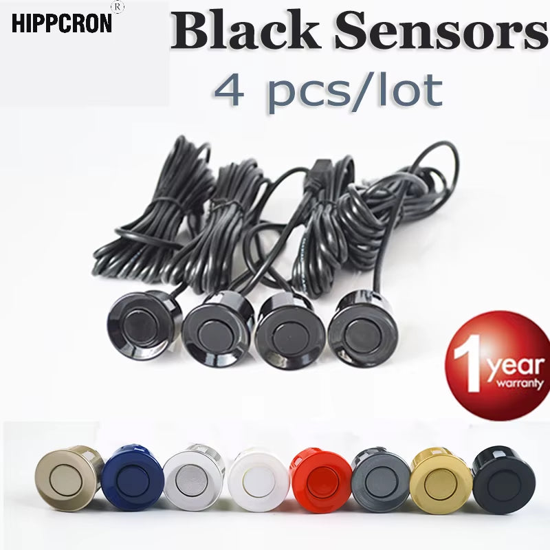 4 Pieces Sensors Parking Sensor 22Mm Black Red Blue Gold Grey Silver Champagne Gold / White Color Car Reverse Probe
