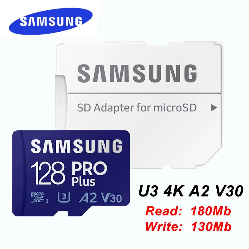 EVO plus Micro SD Card 128GB 64GB 512GB 256GB Micro SD Pro plus Flash Memory Card SD Memory U1 U3 4K Microsd TF Cards