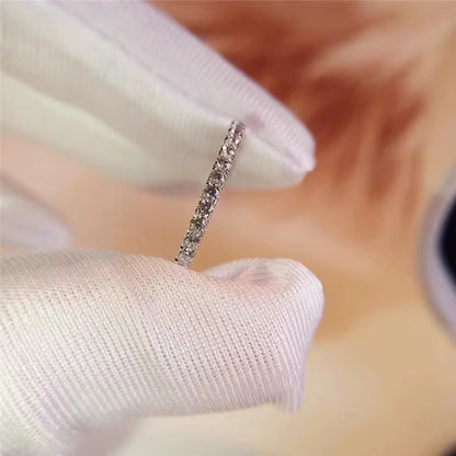 CC Rings for Women Bridal Wedding Jewelry Engagement Party Ring White Gold-Color Silver Plated Drop Shipping Anel CC709