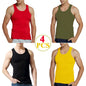 Tank Tops Men 100% Cotton Solid Vest Male Breathable Sleeveless Tops Slim Casual Gym Running Comfortable Undershirt Mens Gift