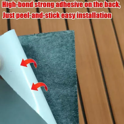 580X2400X5Mm EVA Foam Faux Teak Boat Decking Mat Brown Deck Sheet Yacht Flooring anti Skid Mat Self Adhesive Vehicle Pad