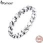 HOT SALE Genuine Silver 925 Star Ring for Women Wedding 100% 925 Sterling Silver Stackable Finger Ring Jewelry PA7151