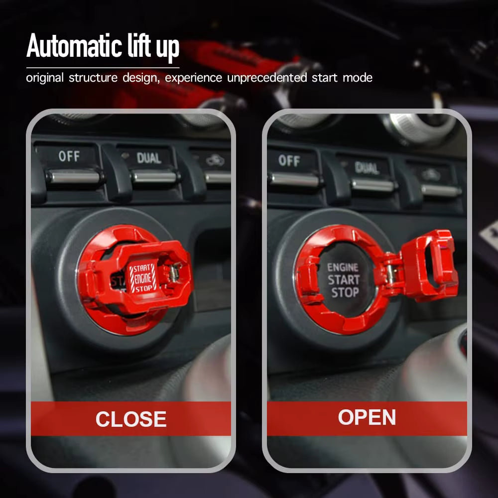 Car Start Stop Button Decor Car Engine Push Start Switch Button Cover Protector Ignition Button for Car