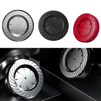 Car Engine Start Stop Button Trim Cover Ignition Switch Cap Rotate Knob Metal Ignition Switch Ring Protective Cover Inner Decor