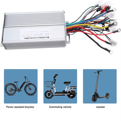 48V 60V 64V 72V 1000W 1500W Electric Controller 12 Tube Dual Mode Brushless Controller Speed Motor for Scooter E-Bike Skateboard