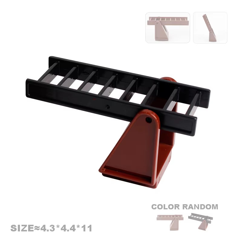 Big Building Blocks Accessories Compatible Train Track Set Traffic Signs Trailer Carriages Railway Rails Children Bricks Toys