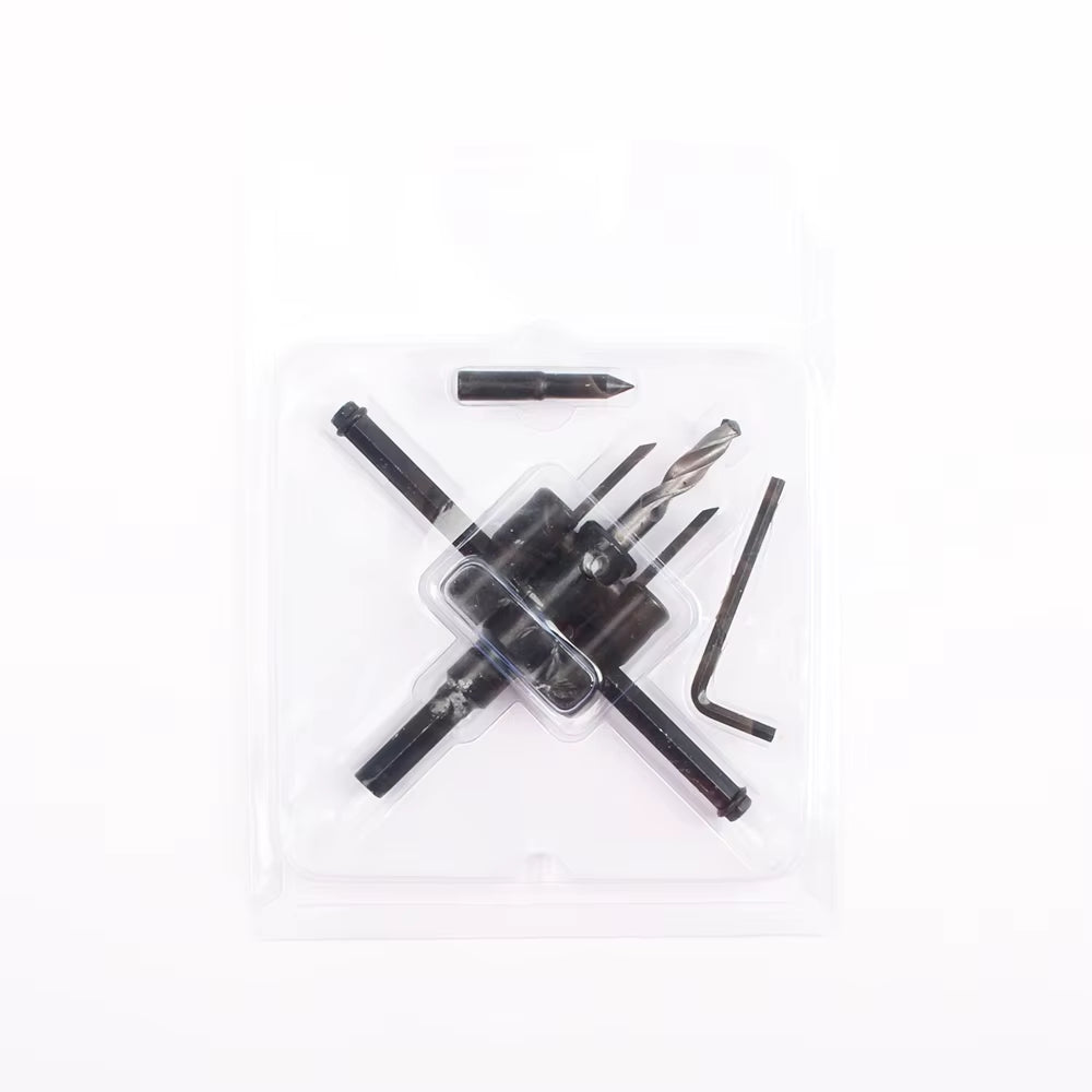 LUBAN Adjustable Metal Wood Circle Hole Saw Drill Bit Cutter Kit DIY Tool 30Mm-120Mm Black Alloy Blade 30Mm-200Mm 30Mm-300Mm