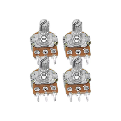 10PCS WH148 Linear Potentiometer B1K B2K B5K B10K B20K B50K B100K B250K B500K B1M 15Mm Shaft with Nuts Washers 3Pin WH148