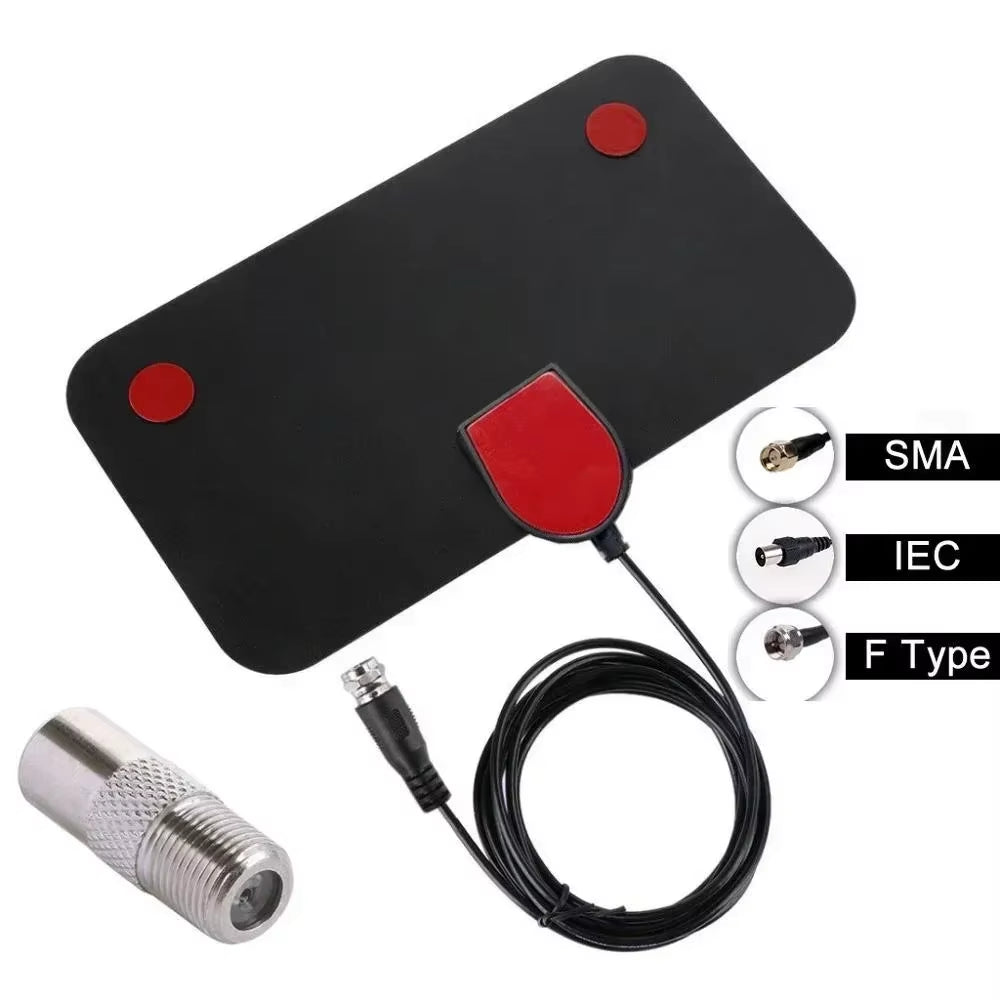 HD Digital TV Antenna Indoor Amplified Dab Antenna 200 Miles Ultra HDTV with Amplifier VHF/UHF Quick Response Outdoor Aerial Set