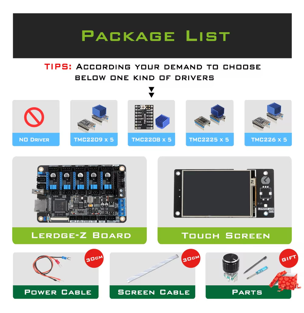 -Z 3D Printer Board 32Bit for Control Board Parts Motherboard with STM32 ARM 32 Bit Mainboard Tmc2208 Lv8729 TMC2209