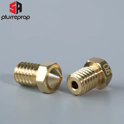 5/10Pcs V6 M6 Threaded Nozzle All Metal 0.2/0.3/0.4/0.5/0.6Mm for 1.75 Filament E-3-D V5 Anycubic I3 Mega Kobra Hotend Extruder