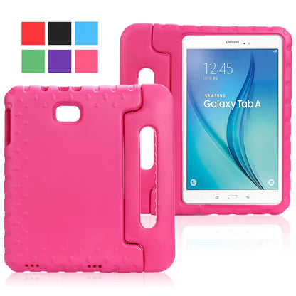 For  Galaxy Tab a 10.1 Inches 2016 Model Number SM-T580 / T585 Case Shock Proof EVA Full Body Stand Kids Tablet Cover