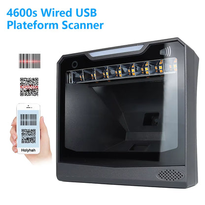 1D/2D Supermarket Handhel Barcode Bar Code Scanner Reader QR PDF417 Bluetooth 2.4G Wireless &Wired USB Platform