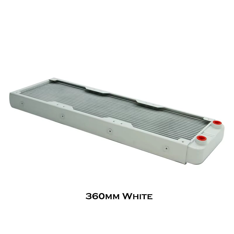 G1/4'' Aluminum Radiator for PC Water Cooling Computer Case GPU CPU RAM Cooler Fan Heatsink 60/80/90/120/240/360Mm Black/White