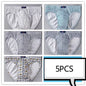 100% Cotton Briefs Mens Comfortable Underpants Man Underwear M/L/XL/2XL/3XL/4XL/5XL 5Pcs/Lot Free & Drop Shipping